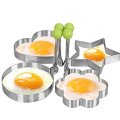 4-Shaped Stainless Steel Fried Egg Omelet Mold HY-66