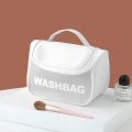 Portable Waterproof Cosmetic Travel Bag With Hanging Hook RE-10 WHITE