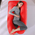 U-Shaped Full Body Pregnancy Support Pillow MAROON