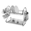 Dish Rack Double Layer - Silver ID-7