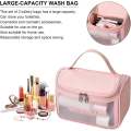 Portable Waterproof Cosmetic Travel Bag With Hanging Hook RE-10 PINK