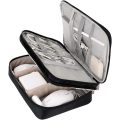 Two-Layer Travel Cable Organizer Bag NAVY RE-6
