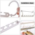 Multifunctional Space Saver 8-Pack Clothes Hangers