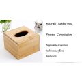 12 x 12cm Natural Bamboo Square Tissue Box Container 1123091