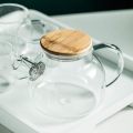 1000ml Glass Water Kettle With Bamboo Lid CR-15