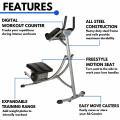 6 Pack Abdominal Adjustable Foldable Home Fitness Exercise Machine