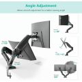 Dual Desk Screen Height Adjustable Monitor Arm Mount Stand
