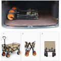 Outdoor Multi-Functional Foldable Utility Beach Wagon Cart HS-53 MILITARY