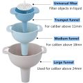 4Pcs Multi-Functional Funnel Set With Removable Filter HY-37