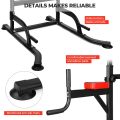 Adjustable All-in-One Pull-Up Bar Tower Dip Station With Foldable Bench Bar E8-6-2