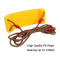 Outdoor Plastic Seat Adjustable Tree Hanging Rope Swing For Kids MQ-1 Yellow