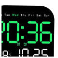 LED Digital Alarm Cock with Temperature Display, Month, Day & Week SI-104