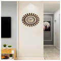 70cm Stylish and Modern Light Brown Wall Clock for Living Room Dcor -6731