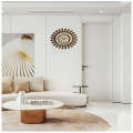 70cm Stylish and Modern Light Brown Wall Clock for Living Room Dcor -6731
