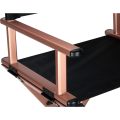 Professional Foldable Rose Gold Makeup Director Chair With Footrest CH-002 XZL-4