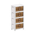 4-Layer Multi-Fuctional Stackable Cabinet Storage Box With Wheels E18-11-2