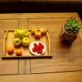 50 x 33cm Bamboo Serving Tray With Handles JC-133