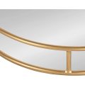Set Of 2 Multi-Functional Decorative Glass Tray With Golden Round Handles