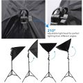 2Pcs Of 70x50cm Photography Softbox Lighting Kit Without Bulb DRSP509