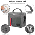 Insulated Thermal Lunch Bag WB-55 GREY