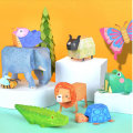 10-Piece Kid Education DIY Puzzle Paperboard 3D Animal Toy F13-21-480/3