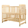 Multi-Functional 4-Wheel/Swing Wood Baby Crib Cot BB-28
