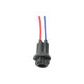 Car T10 Light Bulb Round Holder Base Connector With Wire CTC-352