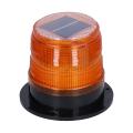 Solar Magnetic LED Strobe Warning Safety Flashing Light-ORANGE