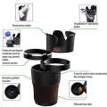 4 -In -1 Multifunctional Car Cup Holder F49-8-933 BLACK