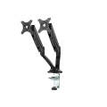 Dual Desk Screen Height Adjustable Monitor Arm Mount Stand