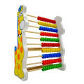 Kids Wooden Abacus for Math Learning with a Giraffe on The Side F47-72-20