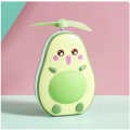 USB Rechargeable Hand-held Cute Avocado Mini Portable Handheld Fan