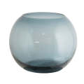 19 x 23cm Blue Round Glass Vase CCA42U1