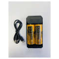2x 26650 Rechargeable 5000 mAh 3.7v Lithium Batteries AA-79B