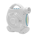 2 COB 5W LED Portable Rechargeable Emergency Fan F50-8-1389 BLUE