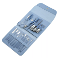 17-Piece Multifunctional Lightweight Nail Care Kit EC-27 Blue