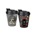Set Of 4 400ml Leak Free Reusable Plastic Travel Coffee Mugs AP-9221