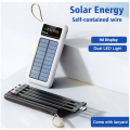 20000mAh Solar Powered Power Bank With LED Light AS-50318