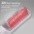 Electric Flat Iron Detangling Hair Straightening Brush EN-4114