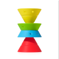 4-Piece Multi-Color Silicone Stacking Cones F49-8-1112