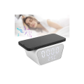 White Multi-Function Plastic Battery Powered Fast Charger And Clock - AY-21 WHITE