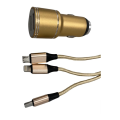 3-in-1 Double Port Car Charger Suite SD-55