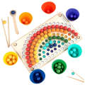 95 Piece Wooden Rainbow Clip Bead Block Toy- KS-16