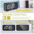 Rechargeable Large LED Display Alarm Clock -6612T