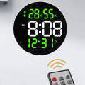 10-inch LED Digital Wall Clock with Temperature And Humidity SI-85 BLACK/WHITE