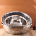 24cm High-Quality Stainless Steel Container Basin