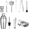 12 Peice Stainless Steel Cocktail Kit With Stand- 12BXG