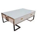 Modern Design Coffee Table with 4 Drawers  white CT803