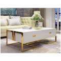 Modern Design Coffee Table with 4 Drawers  white CT803