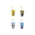 400ml Plastic Kiddies Cute Smoothie Cup With Straw AP-9127